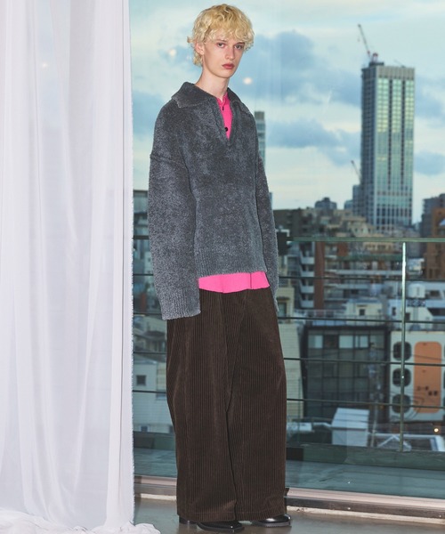 MAISON SPECIAL(メゾンスペシャル)の「《UNISEX》Wide-Wale Corduroy One-Tuck Pants/ワイドウェールコーデュロイワンタックパンツ【MAISON SPECIAL/メゾンスペシャル】(その他パンツ・メンズ・ブラウン/チャコールグレー/ブラック/アイボリー・1/0/2)」の22枚目の写真