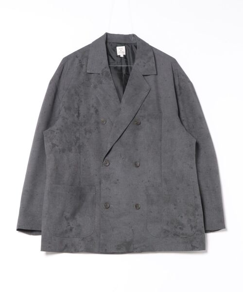 Revo.(レボ)の「【Revo./レヴォ】ダメージジャガード ダブルテーラードジャケット(テーラードジャケット・メンズ・チャコールグレー/アイボリー・M/L)」の1枚目の写真