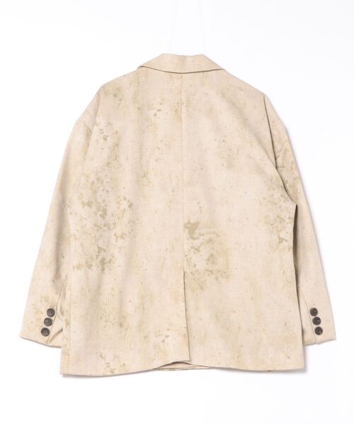 Revo.(レボ)の「【Revo./レヴォ】ダメージジャガード ダブルテーラードジャケット(テーラードジャケット・メンズ・チャコールグレー/アイボリー・M/L)」の3枚目の写真