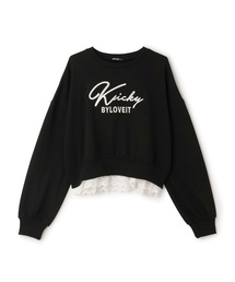 by LOVEiT（バイラビット）の「裾レースプルオーバー（スウェット）」