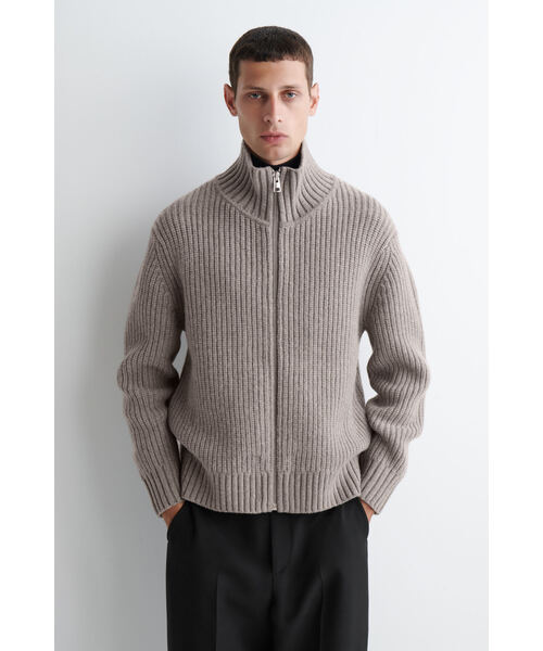 【美品】COS パワーショルダーウールジャケット　38 美品】COS パワーショルダーウールジャケット 38 DOUBLE-FACED WOOL