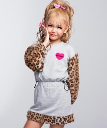 ANAP kids（アナップキッズ）の「KOGYARU×ANAP アニマルファー 切替スウェット × スカート セット（スウェット・キッズ）」