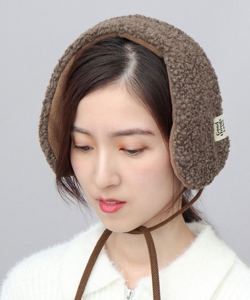 2WAY シープボア ボンネット 耳当て ネックウォーマー（イヤーマフ