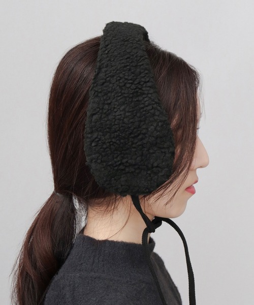 【ぎゅな】垂れ耳ボンネット イヤーマフ 楽天市場】イヤマフ イヤーマフ ファーボンネット イヤーマフラー