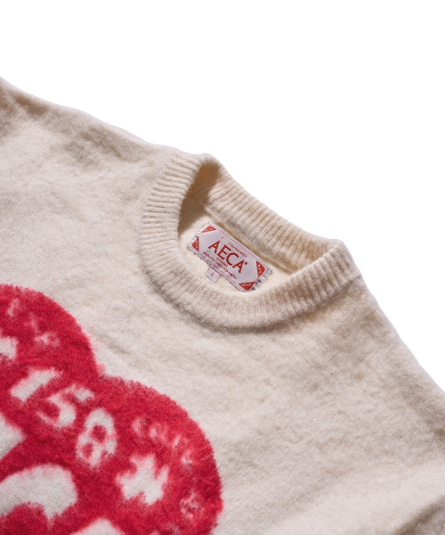 AECA(エイカ)の「AECA LOVE DOODLE KNIT-IVORY(ニット/セーター・レディース・その他・MEDIUM/LARGE/SMALL/W)」の6枚目の写真
