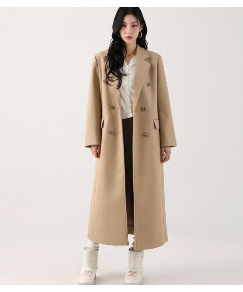 AVANDRESS(アバンドレス )の「Anna Double Long Coat CAMEL(チェスターコート・レディース・キャメル・SMALL/MEDIUM)」の2枚目の写真