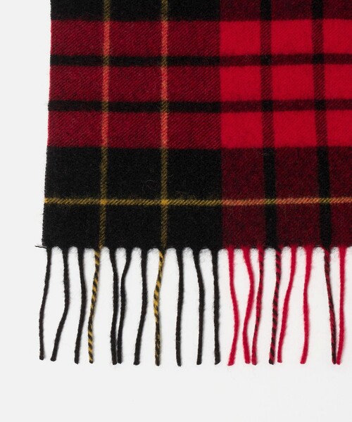 green label relaxing（グリーンレーベルリラクシング）の「カシミヤ 100 トラッド マフラー（マフラー・メンズ・ライトグレー/ネイビー/ベージュ/ダークグレー/レッド/イエロー/パープル/ダークグリーン/グレー系・FREE）」の11枚目の写真