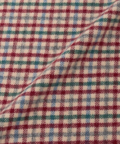 green label relaxing（グリーンレーベルリラクシング）の「カシミヤ 100 トラッド マフラー（マフラー・メンズ・ライトグレー/ネイビー/ベージュ/ダークグレー/レッド/イエロー/パープル/ダークグリーン/グレー系・FREE）」の20枚目の写真