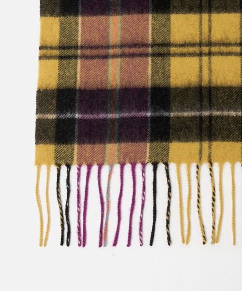 green label relaxing（グリーンレーベルリラクシング）の「カシミヤ 100 トラッド マフラー（マフラー・メンズ・ライトグレー/ネイビー/ベージュ/ダークグレー/レッド/イエロー/パープル/ダークグリーン/グレー系・FREE）」の21枚目の写真