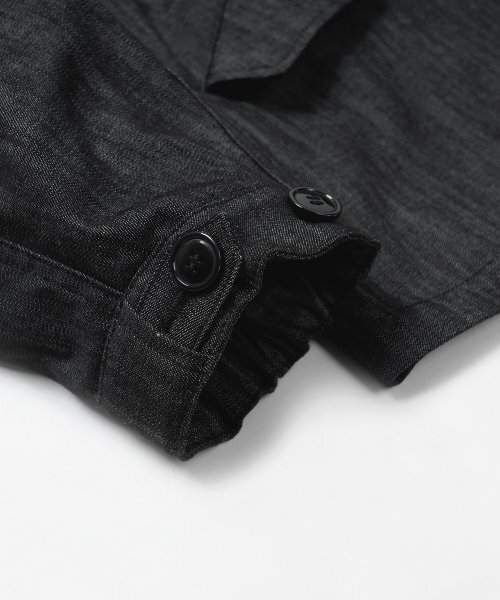 FRIZMWORKS(フリズムワークス)の「OSCAR DENIM FISHTAIL JACKET _ BLACK(その他アウター・メンズ・その他・MEDIUM/LARGE/X-LARGE)」の7枚目の写真