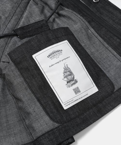FRIZMWORKS(フリズムワークス)の「OSCAR DENIM FISHTAIL JACKET _ BLACK(その他アウター・メンズ・その他・MEDIUM/LARGE/X-LARGE)」の8枚目の写真