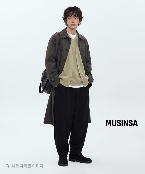MUSINSA STANDARD（ムシンサスタンダード）の「レイヤードクルーネック長袖Tシャツ_通常丈 [ホワイト]（Tシャツ/カットソー・メンズ・その他・SMALL/MEDIUM/LARGE/X-LARGE/XX-LARGE/X-SMALL）」の7枚目の写真