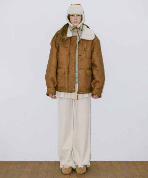 SINOON OVERFIT MUSTANG COAT シヌーンムスタング MUSINSA公式 | SINOON OVERFIT MUSTANG COAT (IVORY)