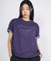 SLOWACID（スローアシッド）の「コブウェブ 半袖Tシャツ [パープル]（Tシャツ/カットソー）」