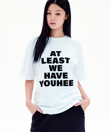 YOUHEE（ユヒ）の「LETTERING OVER FIT T-SHIRTS WHITE（Tシャツ/カットソー）」