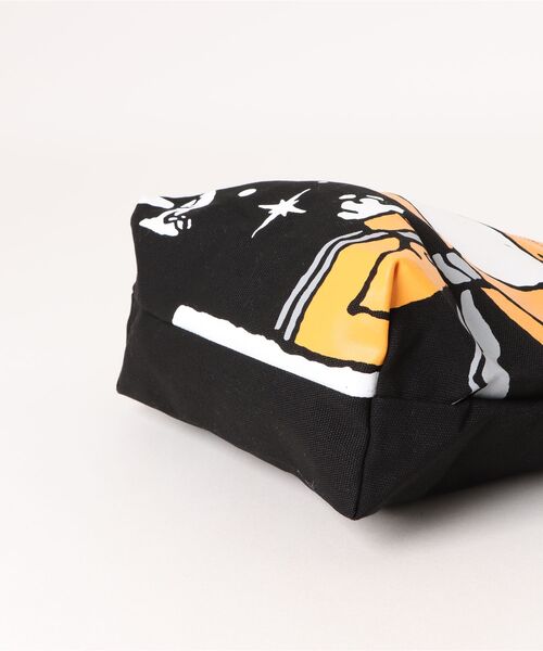 PEANUTS（ピーナッツ）の「【 PEANUTS 】 スヌーピー カラーマチ付きバッグ 25W11（エコバッグ/サブバッグ・レディース・ブラック/ベージュ/イエロー/ブルー・FREE）」の8枚目の写真