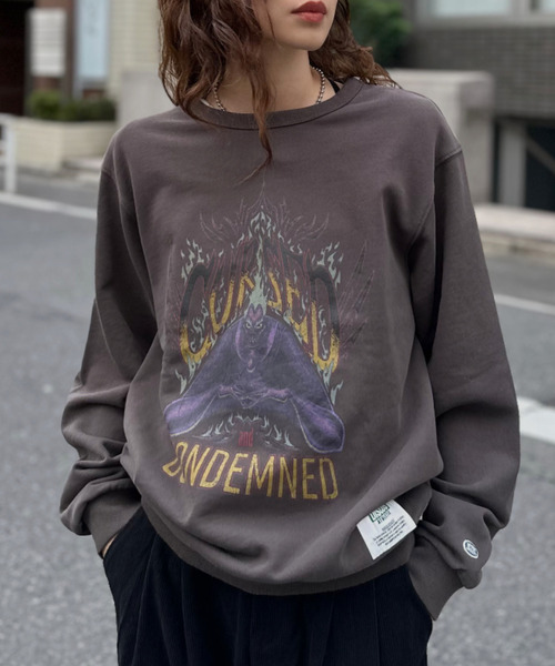 Disney(ディズニー)の「【Good Riddance】前面プリント ディズニー スウェット(スウェット・レディース・ブラック系2/ブラック系3/ブラック系1・L/M)」の2枚目の写真