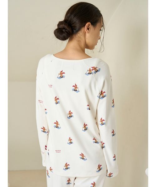 gelato pique（ジェラートピケ）の「【HOLIDAY】スキーベア柄ロンT