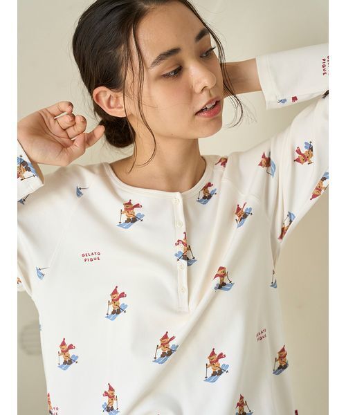 GELATO PIQUE スキーベア　ルームウェア gelato pique（ジェラートピケ）の「【HOLIDAY】スキーベアジャガード