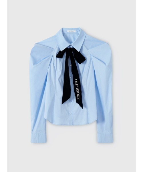 ベルベットリボンロゴシャツ