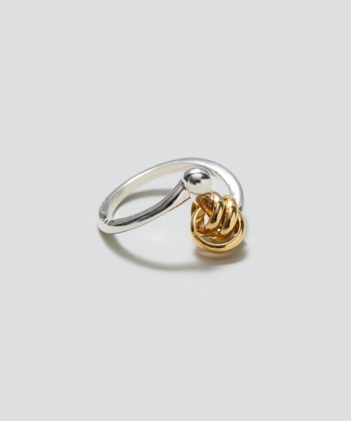 LAPUIS(ラピュイ)の「LAPUIS(ラピュイ) Flow coil ring(リング・レディース・マルチ/ゴールド・11号/13号)」の4枚目の写真