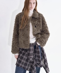 Fano Studios（ファノ ストゥディオズ）の「プードルファー ショートジャケット FD25W167【Fano Studios】【2025AW】（その他アウター・メンズ）」