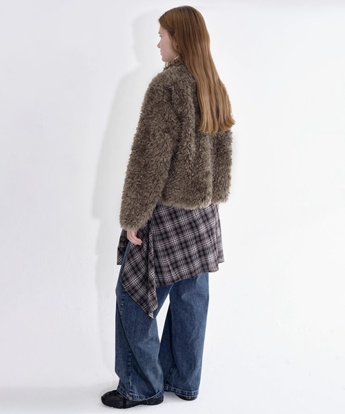 fano studios プードルファーショートジャケット fano studios プードルファーショートジャケット