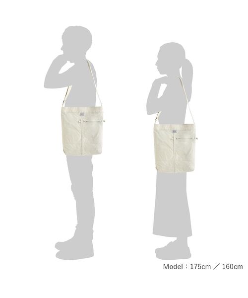 PORTER(ポーター)の「マイル ショルダーバッグ(ショルダーバッグ・メンズ・オフホワイト/ブラック・FREE)」の3枚目の写真