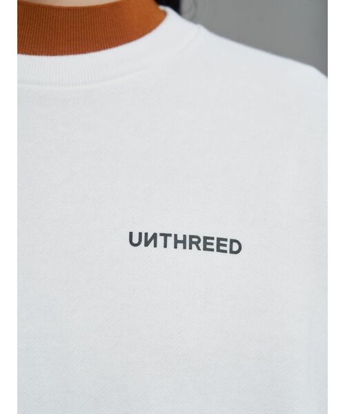 UN3D.(アンスリード)の「ARM COVER DOCKING CREWNECK TOP / アームカバードッキングクルーネックトップ(スウェット・レディース・ホワイト/ブラック/グレー・44/38)」の6枚目の写真