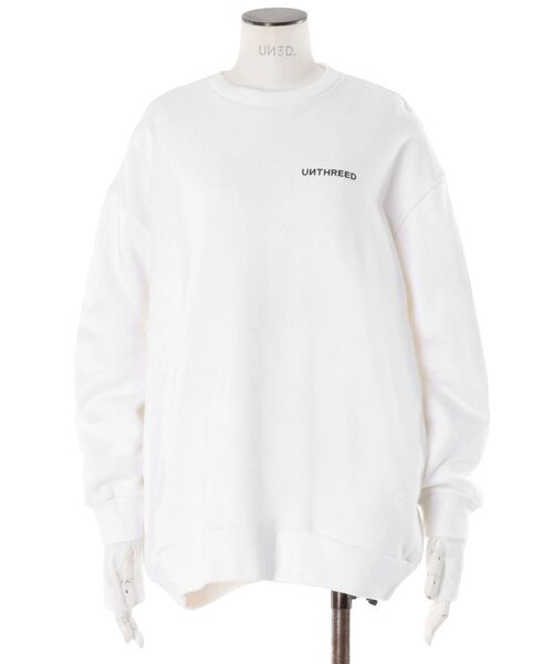 UN3D.(アンスリード)の「ARM COVER DOCKING CREWNECK TOP / アームカバードッキングクルーネックトップ(スウェット・レディース・ホワイト/ブラック/グレー・44/38)」の13枚目の写真