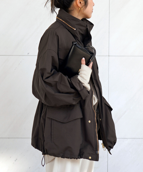 YDOT(ワイドット)の「【YDOT/ワイドット】別注 New Over field Jacket(その他アウター・レディース・ブラウン/ブラック・FREE)」の12枚目の写真