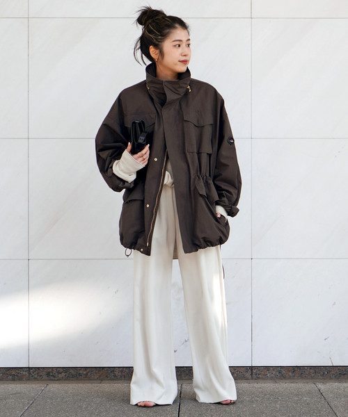 YDOT(ワイドット)の「【YDOT/ワイドット】別注 New Over field Jacket(その他アウター・レディース・ブラウン/ブラック・FREE)」の14枚目の写真