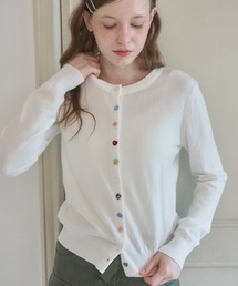アソートボタンカーディガン/assorted button cardigan
