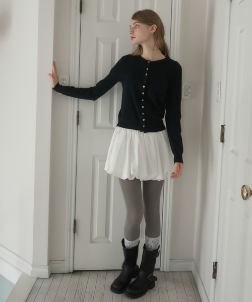 Birthday room（バースデイルーム）の「アソートボタンカーディガン/assorted button cardigan（カーディガン/ボレロ・レディース・グレー/ブラック/ライトブルー・FREE）」の19枚目の写真