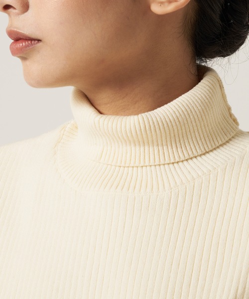 Eddie Bauer（エディーバウアー）の「モックネック ニットベスト ＆ インナー Tシャツ セット（ベスト・レディース・ダークベージュ/ネイビー/アイボリー・L/M/S/XL）」の17枚目の写真