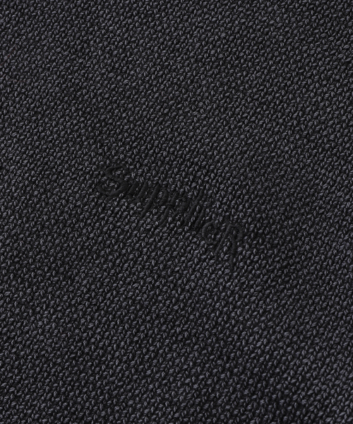 SUPPLIER（サプライヤー）の「SUPPLIER / サプライヤー CROSS LEATHER PATCH CREW KNIT（ニット/セーター・メンズ・ブラック・MEDIUM）」の9枚目の写真