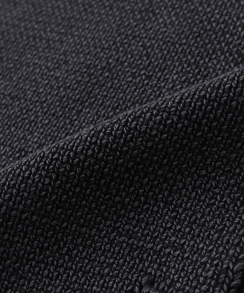 SUPPLIER（サプライヤー）の「SUPPLIER / サプライヤー CROSS LEATHER PATCH CREW KNIT（ニット/セーター・メンズ・ブラック・MEDIUM）」の3枚目の写真