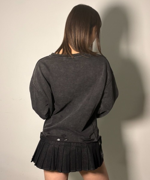 .KOM(ドットコム)の「A'GEM/9 × .kom 『.KOMZ/ドットケーオーエムゼット』 《Y2K》デザインロングスリーブ(Tシャツ/カットソー・レディース・ホワイト/ブラック・FREE)」の16枚目の写真