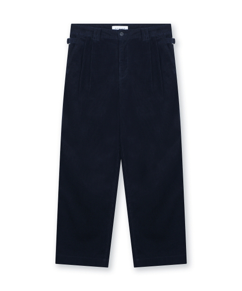 BESLOW(ビースロー)の「CORDUROY TWO TUCK PANTS NAVY(その他パンツ・メンズ・その他・30/28/34/32)」の1枚目の写真