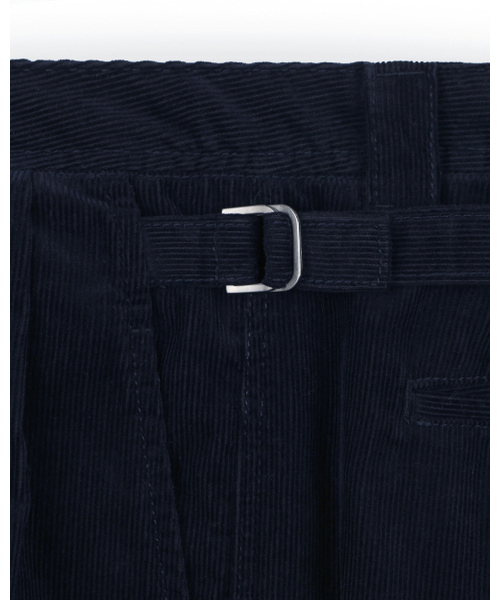 BESLOW(ビースロー)の「CORDUROY TWO TUCK PANTS NAVY(その他パンツ・メンズ・その他・30/28/34/32)」の4枚目の写真