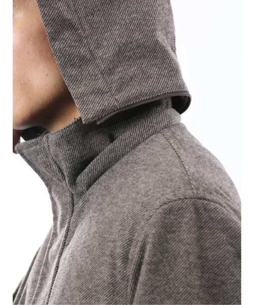 ストレッチ フード脱着】タカキュー メルトン ハーフコート（ダッフル