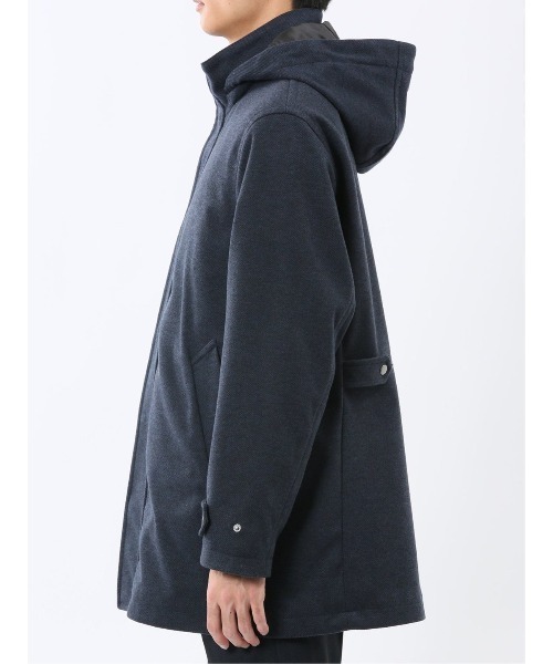 ストレッチ フード脱着】タカキュー メルトン ハーフコート（ダッフル