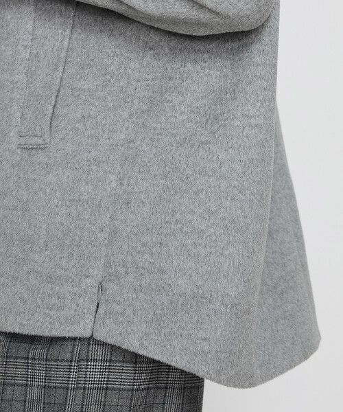 K.T KIYOKO TAKASE（キヨコタカセ）の「〔 Sサイズ 〕 【2WAY】アンゴラウール ピーコート（ピーコート・レディース・グレー・5号）」の11枚目の写真