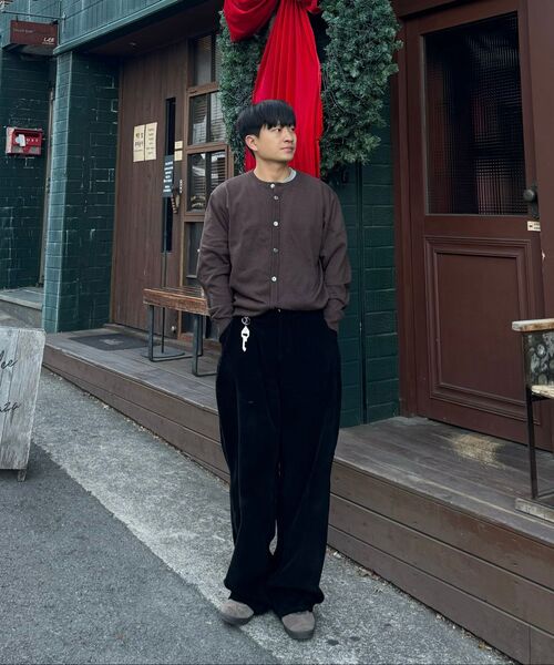 JUAN HOMME(ジュアンオム)の「クロップラウンドネックカーディガン(ブラウン)(カーディガン/ボレロ・メンズ・その他・MEDIUM/LARGE)」の9枚目の写真