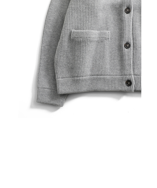 HORLISUN(ホーリーサン)の「Annette Superfine Wool Heavy Rib Knit Cardigan Melange Gray(カーディガン/ボレロ・レディース・その他・LARGE/MEDIUM)」の5枚目の写真