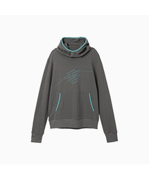 MNS Track Binding High Neck Hoodie_Gray