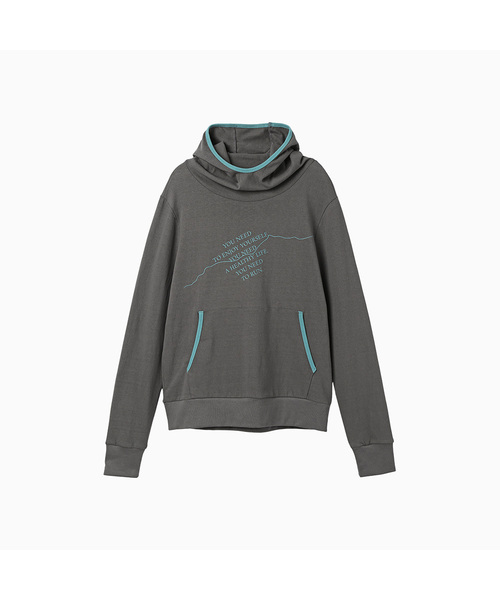 MENASOO(ミナス)の「MNS Track Binding High Neck Hoodie_Gray(パーカー・レディース・グレー・2/1)」の1枚目の写真