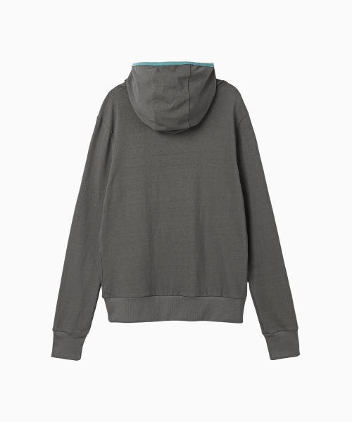 MENASOO(ミナス)の「MNS Track Binding High Neck Hoodie_Gray(パーカー・レディース・グレー・2/1)」の10枚目の写真