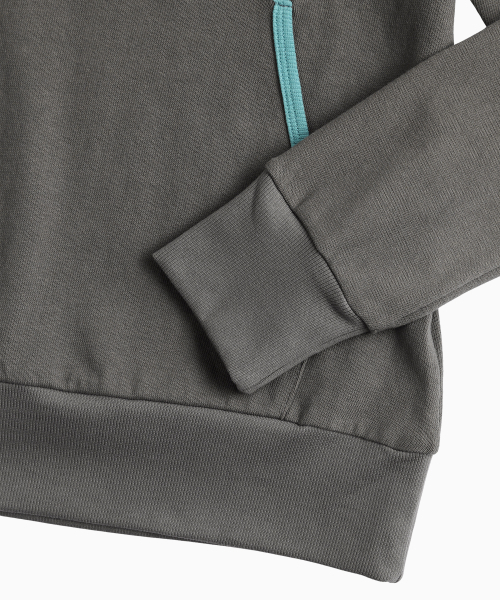 MENASOO(ミナス)の「MNS Track Binding High Neck Hoodie_Gray(パーカー・レディース・グレー・2/1)」の14枚目の写真