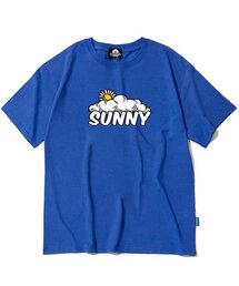 SUNNY & CLOUD GRAPHIC Tシャツ - ブルー